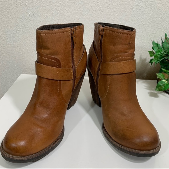 Kork-Ease Farah Leather Ankle Boot Heeled Camel - Picture 8 of 10